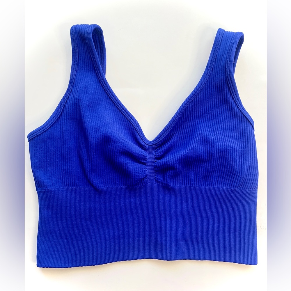 Blue sports top/bra